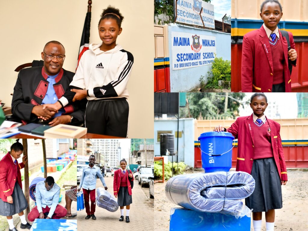 Talented Girl Begins Secondary School After Missing Term One, Thanks to Scholarship from MP Tim Wanyonyi