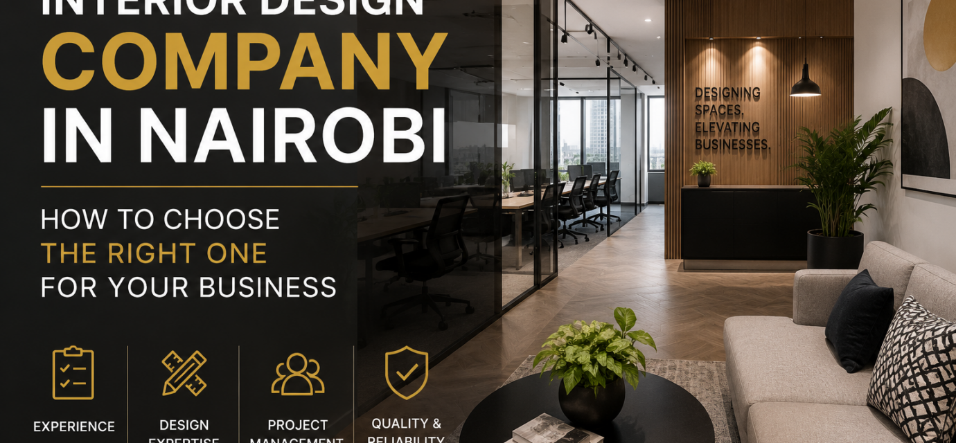 Interior design company in Nairobi designing a modern commercial office space