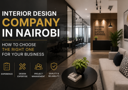 Interior design company in Nairobi designing a modern commercial office space