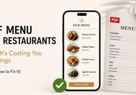 PDF menu for restaurants vs digital menu on mobile and why outdated menus cost bookings