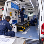 Custom ambulance fabrication and medical equipment setup in Kenya